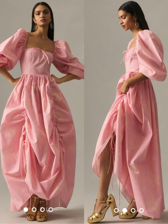Selkie Dresses & Skirts - NWT Selkie Anthropologie The Romantics Pink Floral Luau Cotton Maxi Dress M